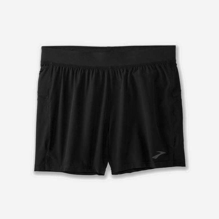 Brooks Sherpa 5 2-In-1 NZ - Men's Running Shorts - Black (21406-ALHF)